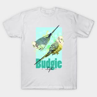 Tropical Aquarell Budgies Parakeets Parrot Life T-Shirt
